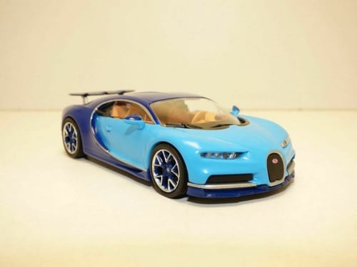 Bugatti Chiron year light blue / dark blue 1:43 Al...
