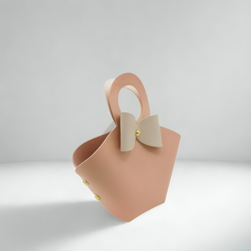 عبوات توزيعات جلدية على شكل شنطة | 6 حبات