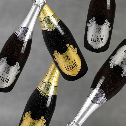 كرتون عنب أحمر وأبيض مشكل 6 حبات