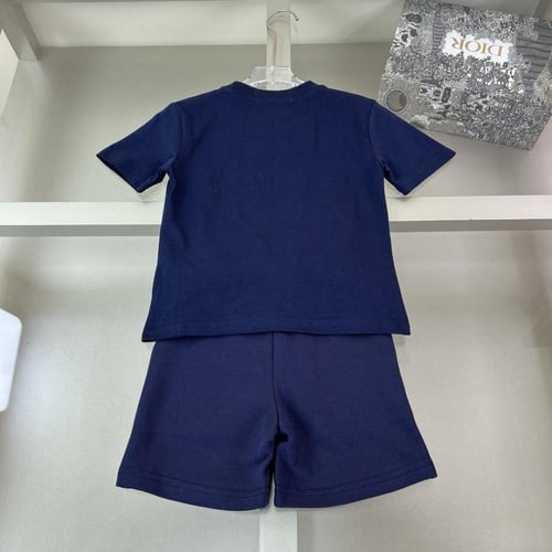 طقم ولادي من قطعتين اللون الكحلي