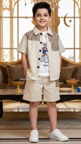 طقم ولادي بجوده ممتازه من ثلاثه قطع