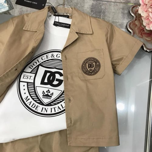 طقم صيفي ولادي من ثلاث قطع