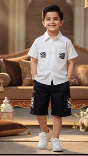 طقم ولادي صيفي مميز من قطعتين