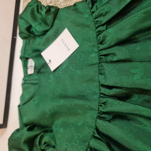 فستان بناتي أخضر جميل