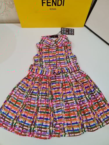 فستان بناتي ناعم وأنيق بألوان جميله جدا ( حزام خار...