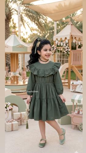 فستان باكمام طويلة