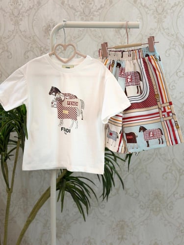 طقم ولادي صيفي من قطعتين