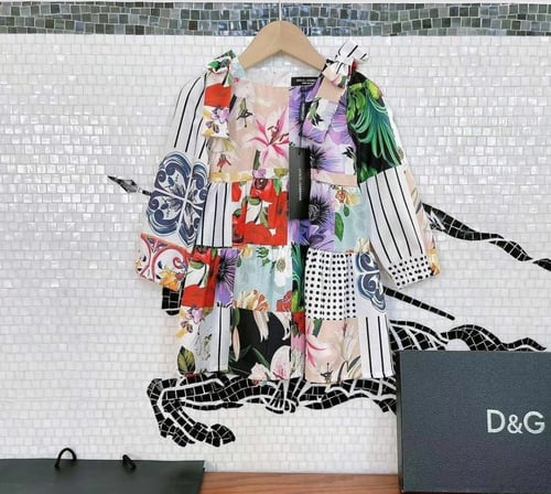 فستان ناعم بنقشات أنيقه