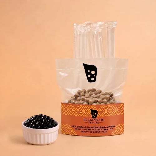 ببل كرات البوبا مع مصاصات Bubble Boba