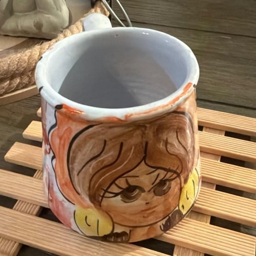 كوب سيرامياك برسومات يدويه جميلة