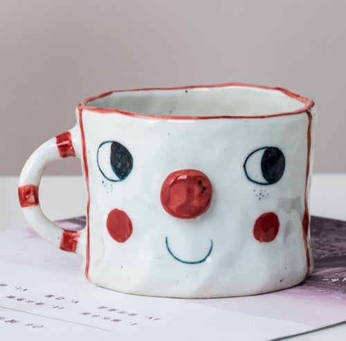 كوب سيراميك صناعة يدوية