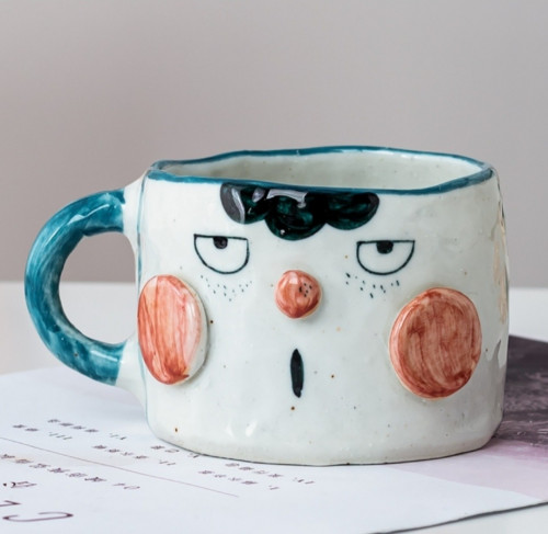 كوب سيراميك صناعة يدوية