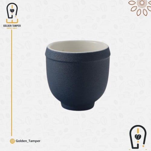 كوب قهوة سيراميك ازرق غامق 180ml