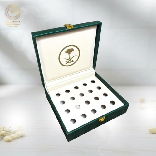 حقيبة جلد لحفط الأدهان 20 ربع ب سيفين ونخلة