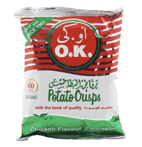 اوكي رقائق الشبس بطعم نكهة الدجاج