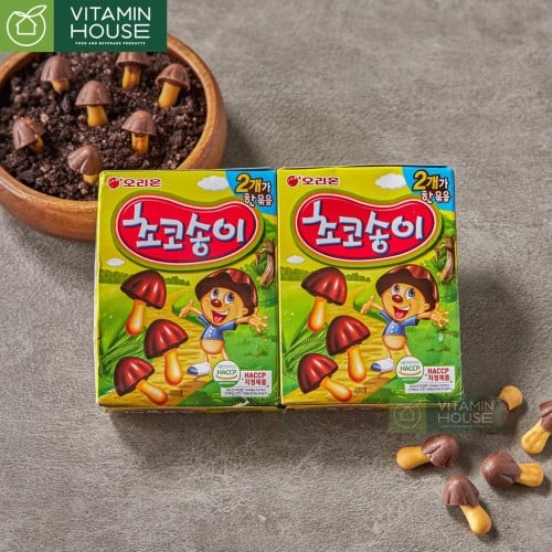 بسكويت شوكو بالشوكلاته ع شكل فطر - إنتاج كوريا