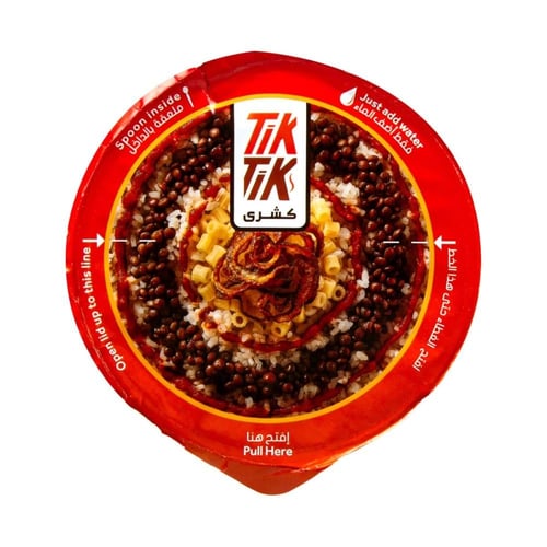 كشري تيك تيك سريع التحضير كوب 115g إنتاج مصر
