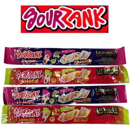 ساور زنك جيلي شرايط ملون - حبتين