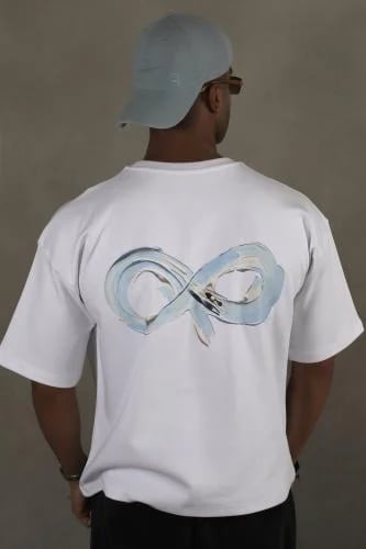 White infinity t-shirt