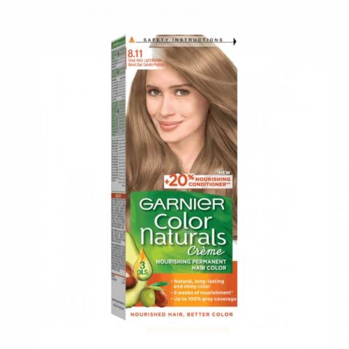 غارنييه كولور ناتشرلز - أشقر فاتح رمادي 8.11