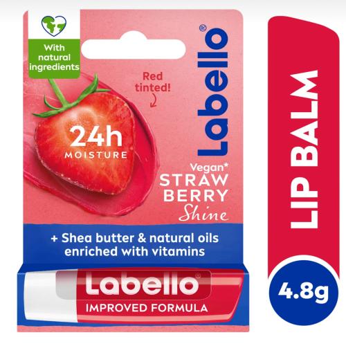 لابيلو مرطب للعناية بالشفاه بـ فراولة الفروتي شاين