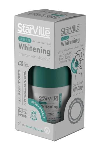 starville مزيل عرق رول للتبييض بنسيم منعش 60 مل