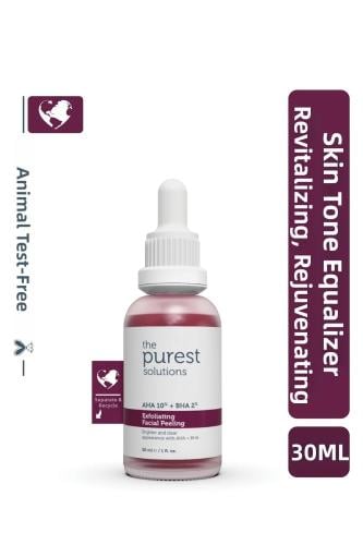 The Purest Solutions Aha 10% + Bha 2% يحتوي على - سيروم تقشير البشرة المنعش والموحد للون البشرة 30 مل