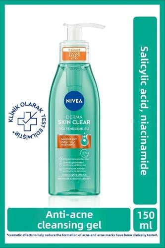 NIVEA جل تنظيف الوجه المضاد لحب الشباب ديرما سكين...