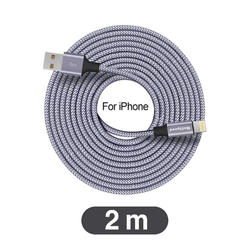 عرض ثلاث اسلك شاحن ايفون 2 متر يدعم الشحن السريع م...