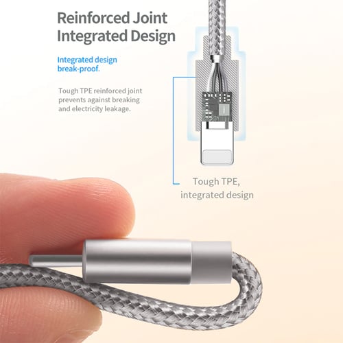 عرض ثلاث اسلك شاحن ايفون 2 متر يدعم الشحن السريع م...