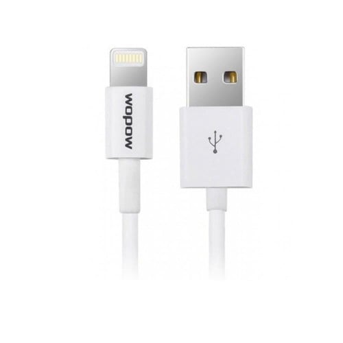 WOPOW - كيبل ايفون USB ابيض بطول 1 متر م/LC505 مار...