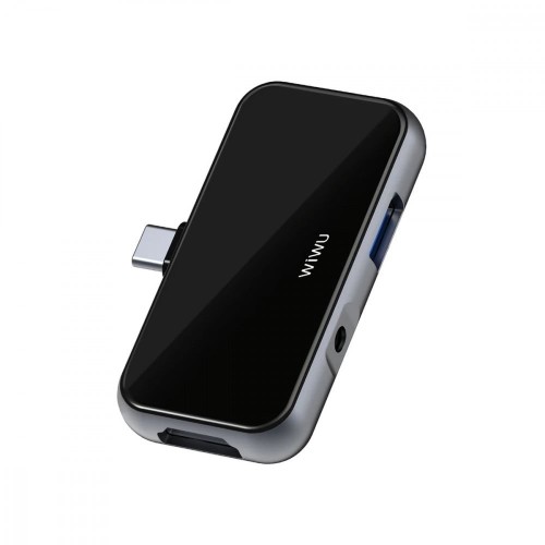 WiWU - تحويلة PD ا 4in1 اوكس+USB+PD+ HDMI م/T5 Pro...