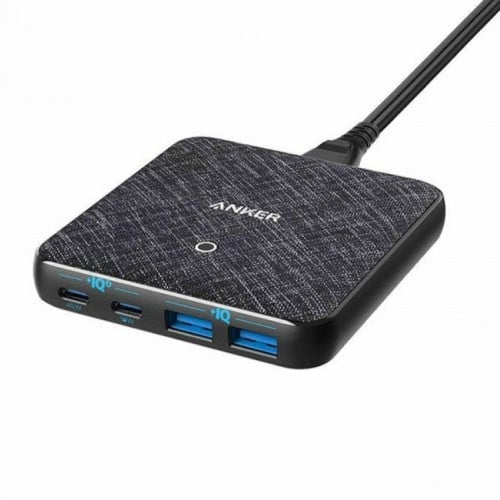 ANKER - موزع شحن قوة 63W اربع منافذ سريعة - اسود -...