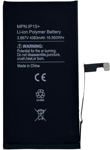 بطارية ايفون 15 بلس عالية الجودة - iPHONE 15 PLUS