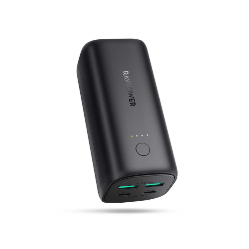RAVPOWER - باور بانك اسود 2000W اربعه منافذ USB+PD...