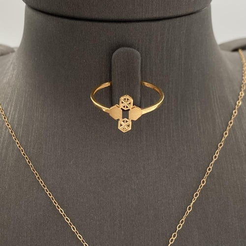 نصف طقم ذهب عيار 21 الوزن 3.75 جرام