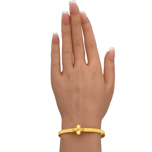 اسواره ذهب واقفة عيار 21 وزن 11.55 جم وردة ساحرة ت...