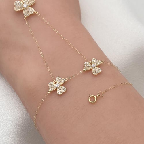 كف ذهب عيار 18 الوزن 1.6 جرام