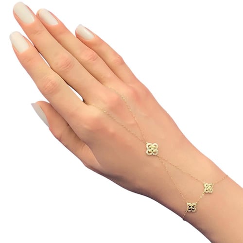 كف ذهب عيار 18 الوزن 1.52 جرام