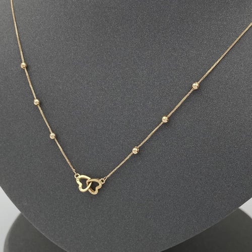 عقد ذهب عيار 18 الوزن 1.02 جرام