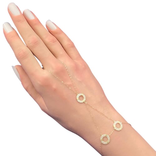 كف ذهب عيار 18 الوزن 1.32 جرام