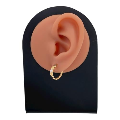 حلق ذهب عيار 18 الوزن 1.85 جرام