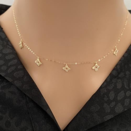 شوكر ذهب عيار 18 الوزن 1.23 جرام