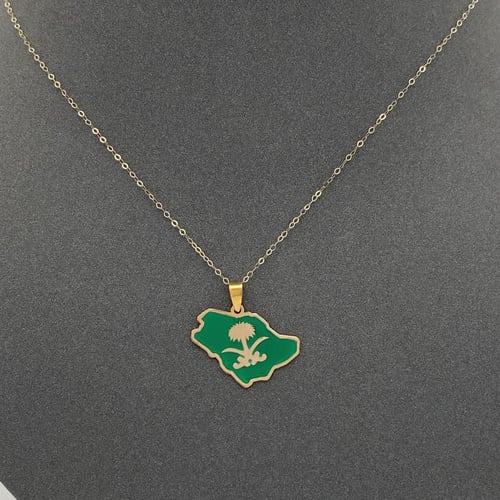 عقد اليوم الوطني ذهب عيار 18 الوزن 1.45 جرام