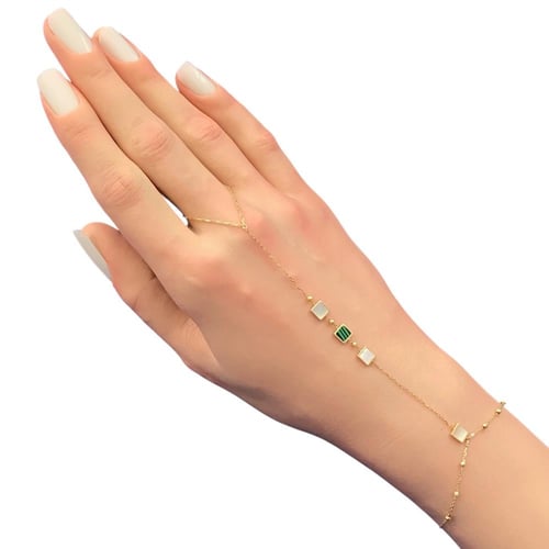 كف ذهب عيار 18 الوزن 1.73 جرام