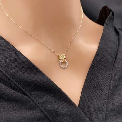 عقد ذهب عيار 18 الوزن 1.35 جرام