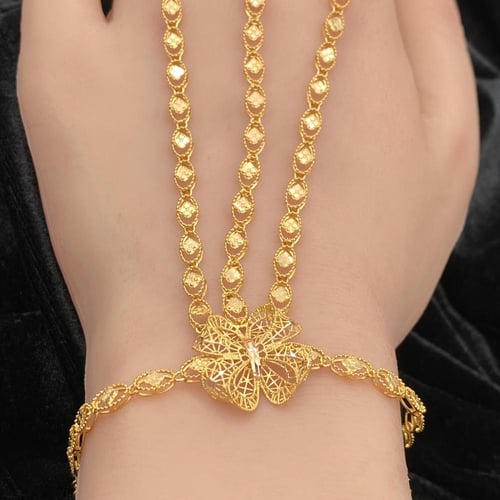 كف ذهب عيار 21 الوزن 14.8 جرام