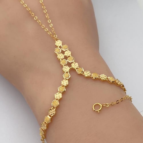 كف ذهب عيار 21 الوزن 5.17 جرام