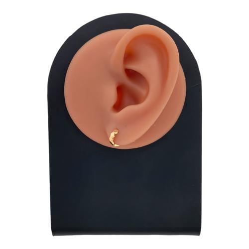 حلق ذهب عيار 18 الوزن 1.76 جرام