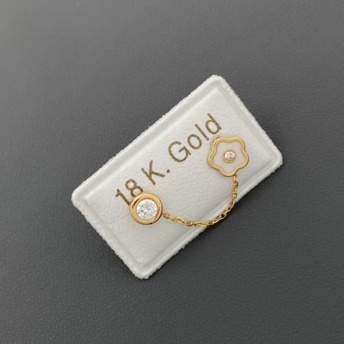 حلق طبي ذهب عيار 18 الوزن 0.4 جرام